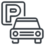 Icona ampio parcheggio