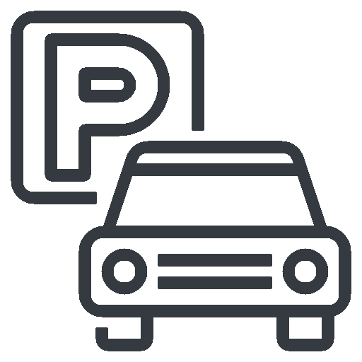 Icona ampio parcheggio